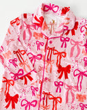 Kiki & Lulu- Bow Button Down Girls Pajama Set