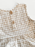 Gingham Peplum Set