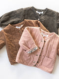 Organic Baby Blake Corduroy Snap Up Front Jacket - Cypress