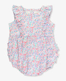 Ruffle Butts Candy Confetti Knit Sleeveless Waterfall Romper