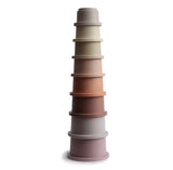 Mushie Stacking Cups toy | petal