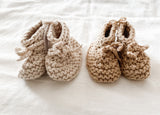 Hand-Knitted Baby Booties