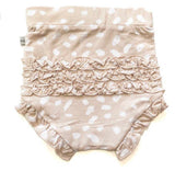 Tan Spotted Ruffle Bloomers