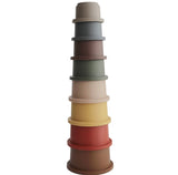 Mushie Stacking Cups toy | retro