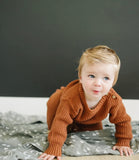 Mebie Baby Rust Knit Sweater