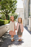 Pink Pointelle Button Down Cardigan