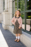 Pink Pointelle Button Down Cardigan