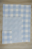 Light Blue Plaid Plush Blanket