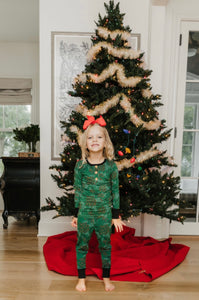 Christmas Leopard Toddler Pajamas