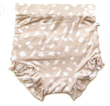 Tan Spotted Ruffle Bloomers