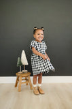 Mebie Baby Checkered Linen Dress