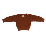Mebie Baby Rust Knit Sweater