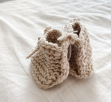Hand-Knitted Baby Booties